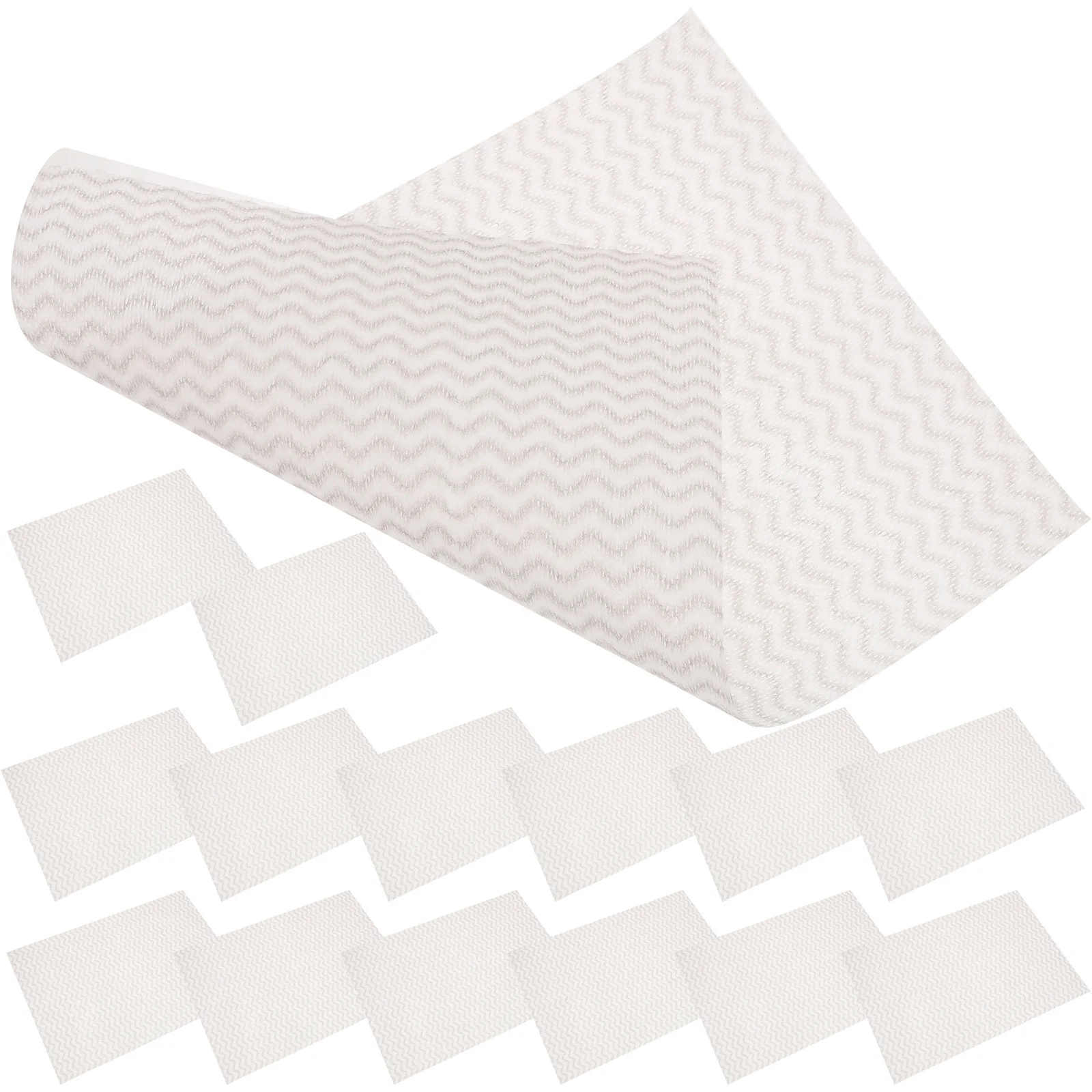 

50Pcs Nonwoven Kitchen Cleaning Wipes Multipurpose Disposable Cloths Dry Wet Use for Utensils Floors Cars Household Appliances