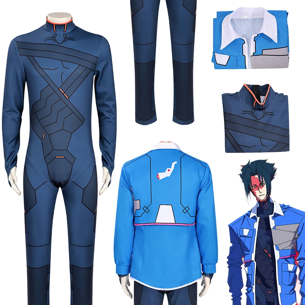 Fantasia S2 Runner Of Edge D D Cosplay Jacket Cloth Anime David Martinez  Disfraz Costume Male Fantasy Halloween Carnival Cloth