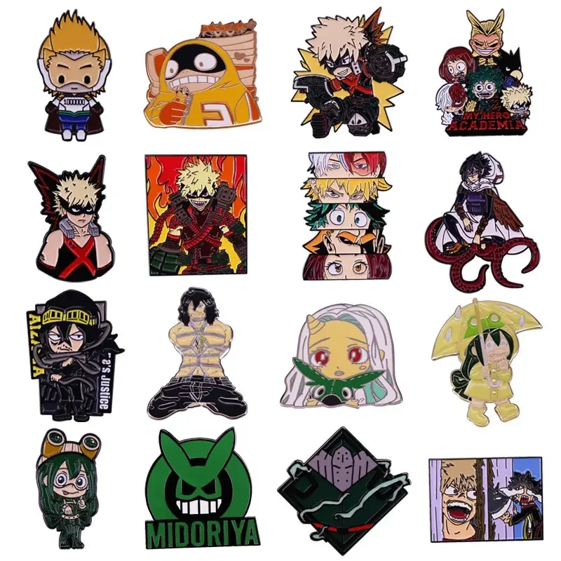 

My Hero Academy Enamel Pins High Quality Cartoon Lapel Badge Denim Jacket Backpack Brooch Decoration Children Fashion Gifts