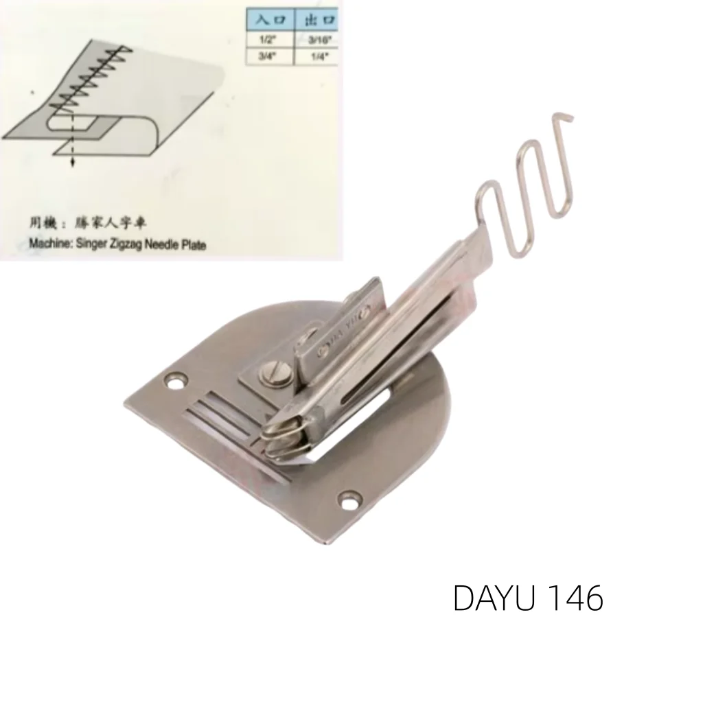 Dayu DAYU146 drum loader herringbone car edge drum, circular bottom spread, zigzag stitching, roller head