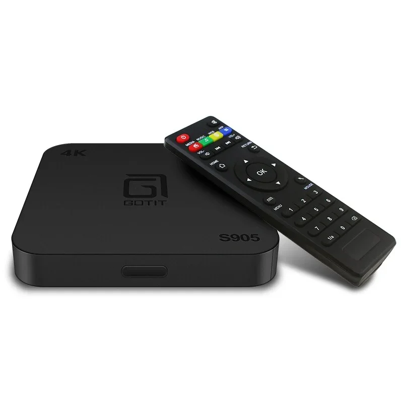 Gottit-andr TV Box slogic ، Amlogic 905w ، رباعي النواة ، 1G ، 8G ، 2G ، 16G ، UHD ، مشغل وسائط 4K ، Miracast ، DLNA ، DLNA اختياري