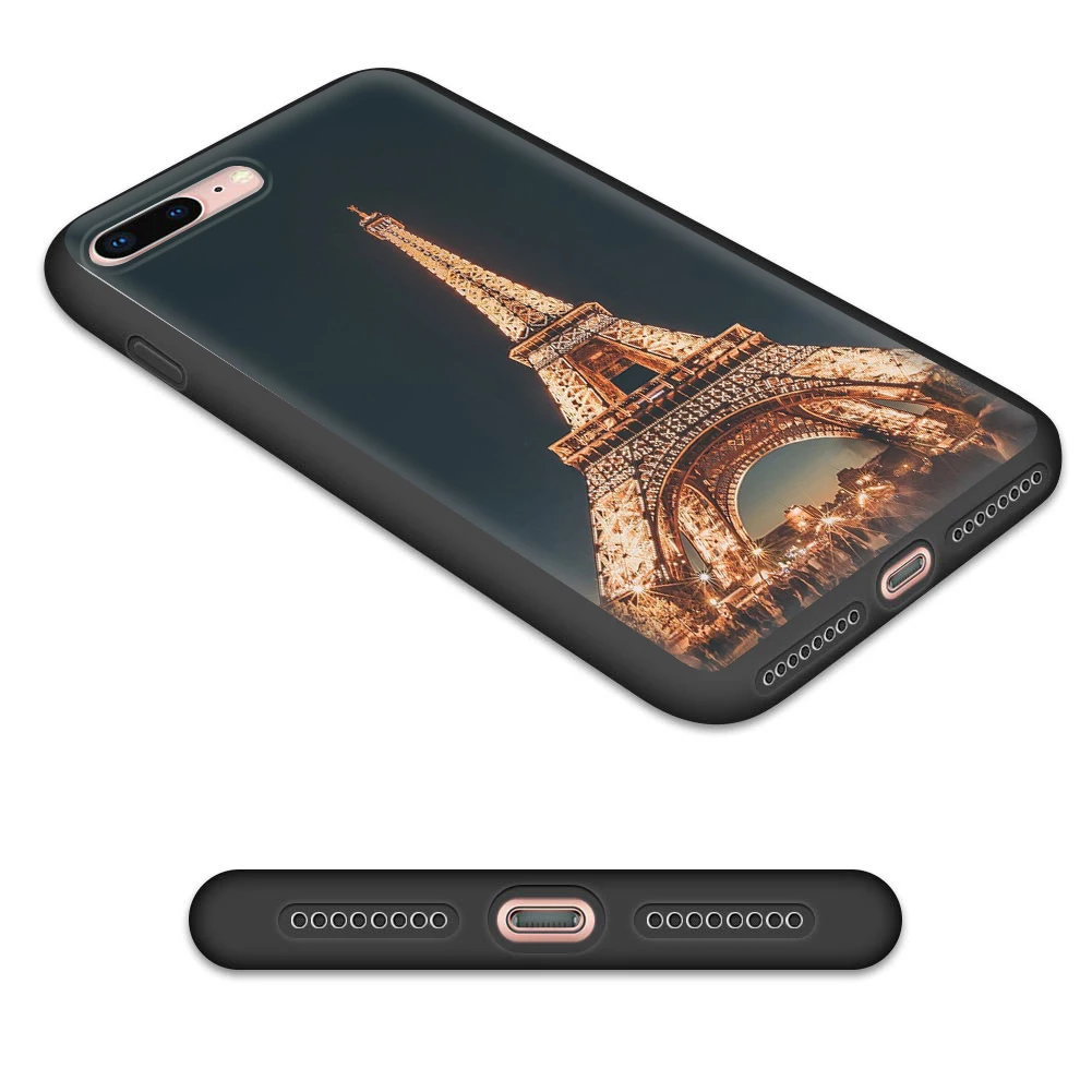 Coque en silicone souple pour Samsung Galaxy, HG3 Paris Tour Eiffel, S7, 8, 9, 10, 20 Plus FE, Ultra Lite Edge Caver