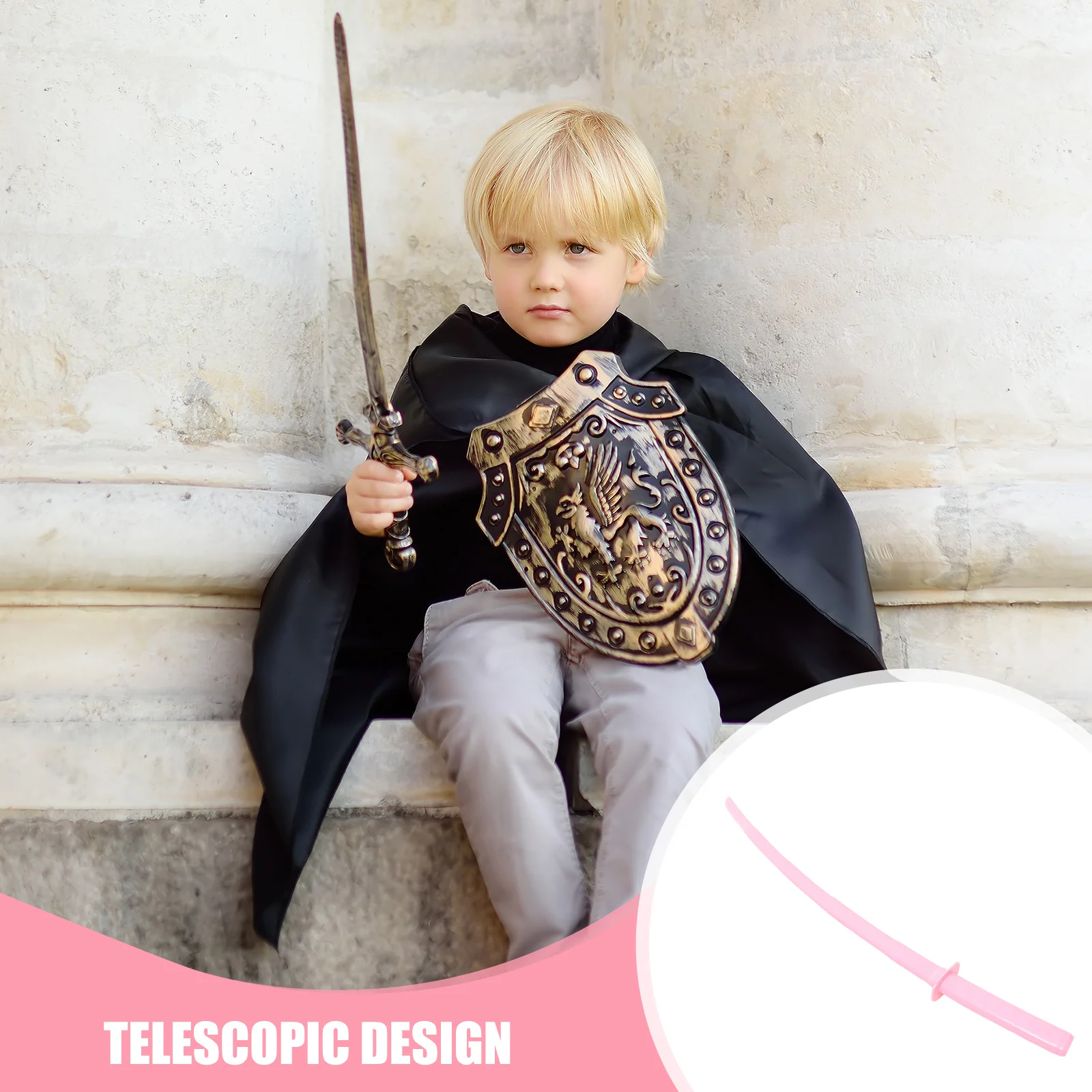 سيف على الطراز الياباني قابل للسحب، دعامة تنكرية بلاستيكية خفيفة الوزن لأداء الحفلات، سيف تدريب المبارزة