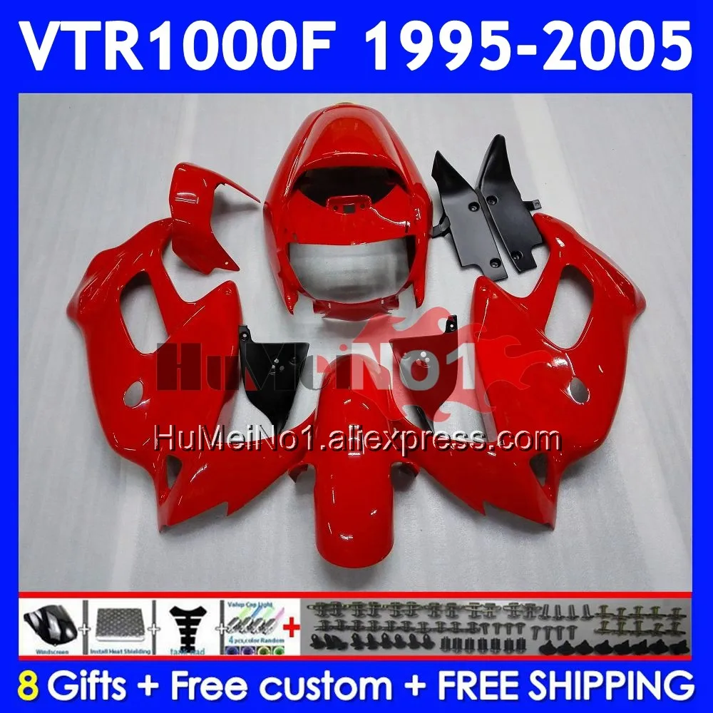 SuperHawk For HONDA VTR1000F VTR1000 67No.143 VTR Factory red 1000 F 1000F 1995 1996 1997 1998 1999 2000 01 02 03 04 05 Fairing