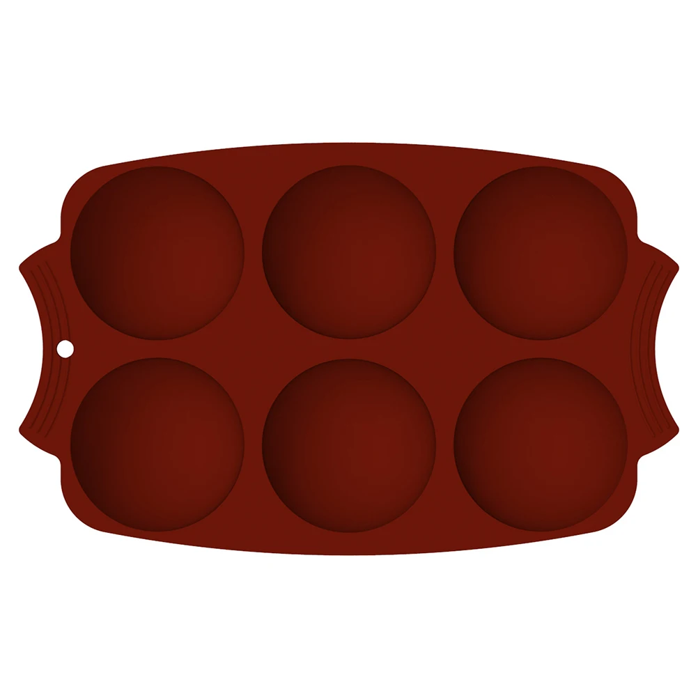 

1pc 6 Cavities Food Grade Baking Tool DIY Chocolate Chocolate Mold Dessert Pastry Pudding Shaped Baking Mold Molds