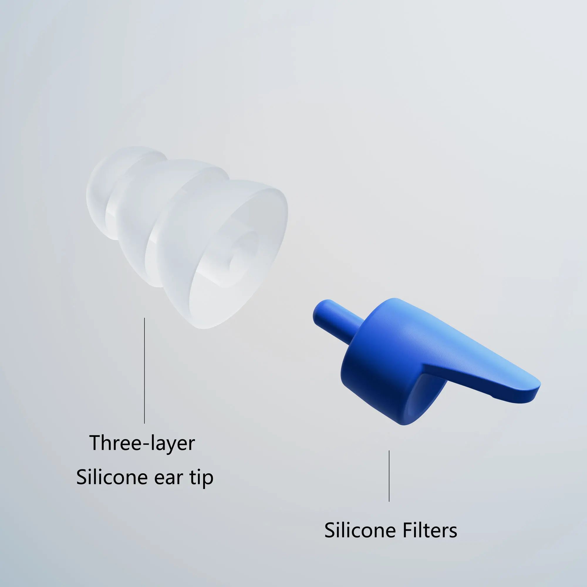 コンサートミュージシャン向けの高忠実度シリコンコンサート耳栓、ノイズリダクション、音楽フェスティバル用の耳保護