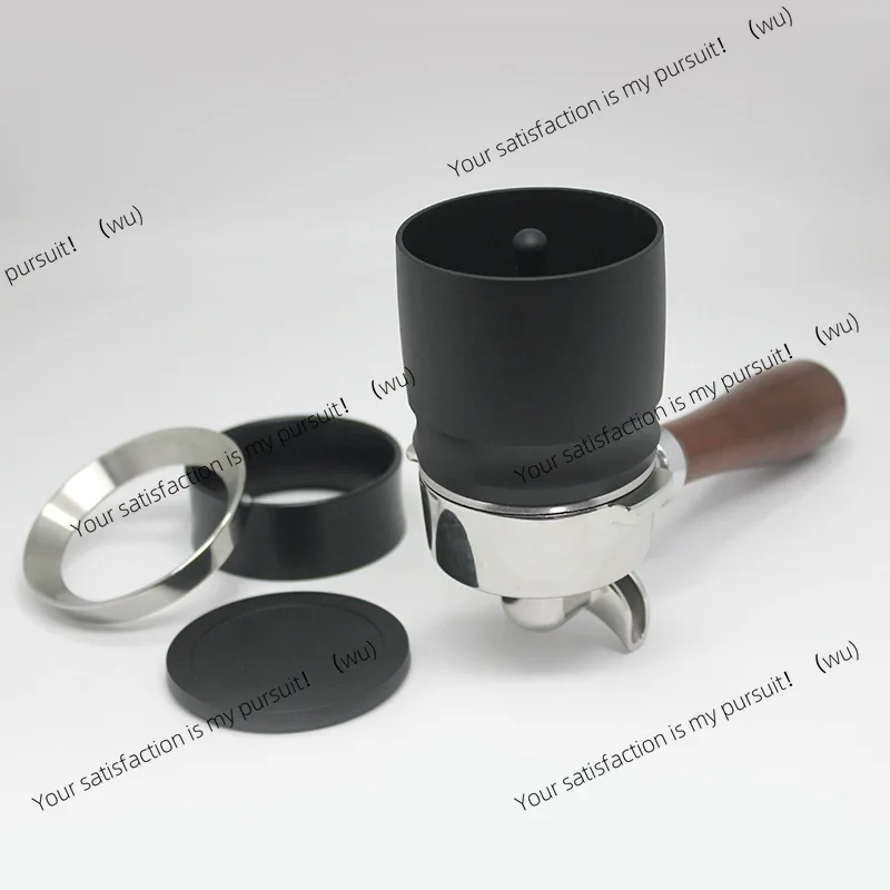 Coffee powder connector with lid 58MM small bean warehouse anti-fly powder cloth powder cup grinder  cup handle