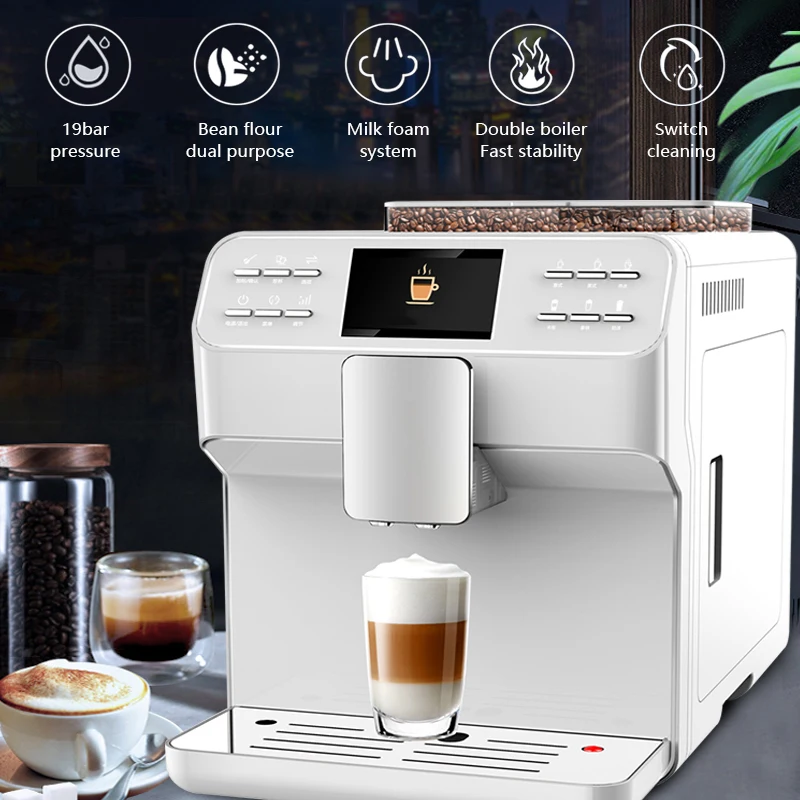 Automatic Espresso Cappuccino Latte Commercial Coffee Machine Coffee Maker Green Friendly Fully Automatic