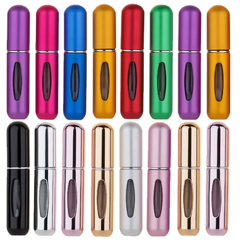 

5ml Portable Refillable Perfume Bottle With Spray Scent Pump Empty Cosmetic Container Mini Atomizer Bottle Travel