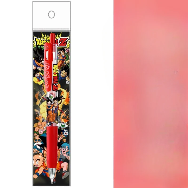Dragon Ball Penna gel rossa Creativa Ins Cartone animato di alto valore Simpatico stampa fai-da-te Penna rossa liscia Studente Insegnante Apprendimento Forniture per ufficio