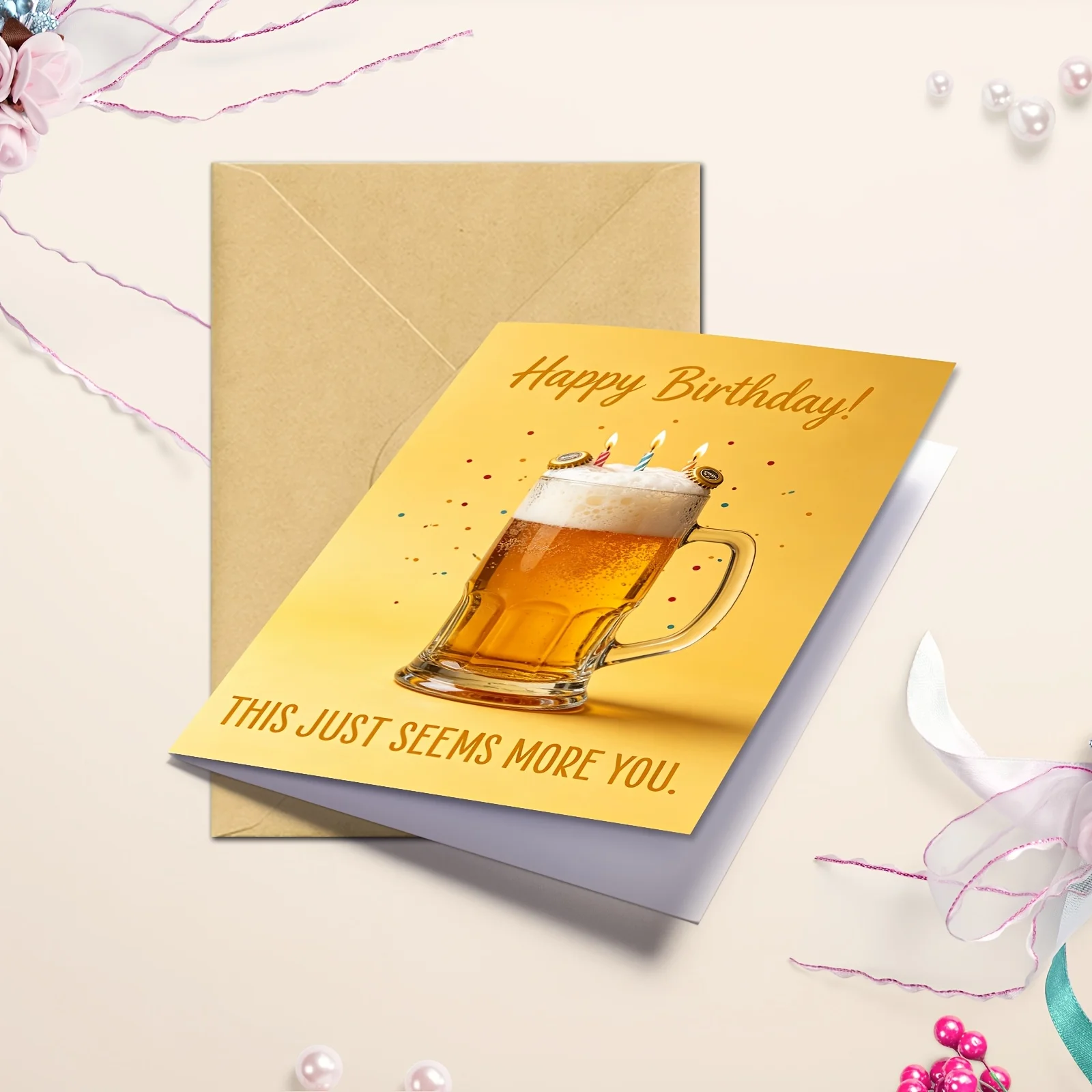Beer Mug Funny Birthday Card 