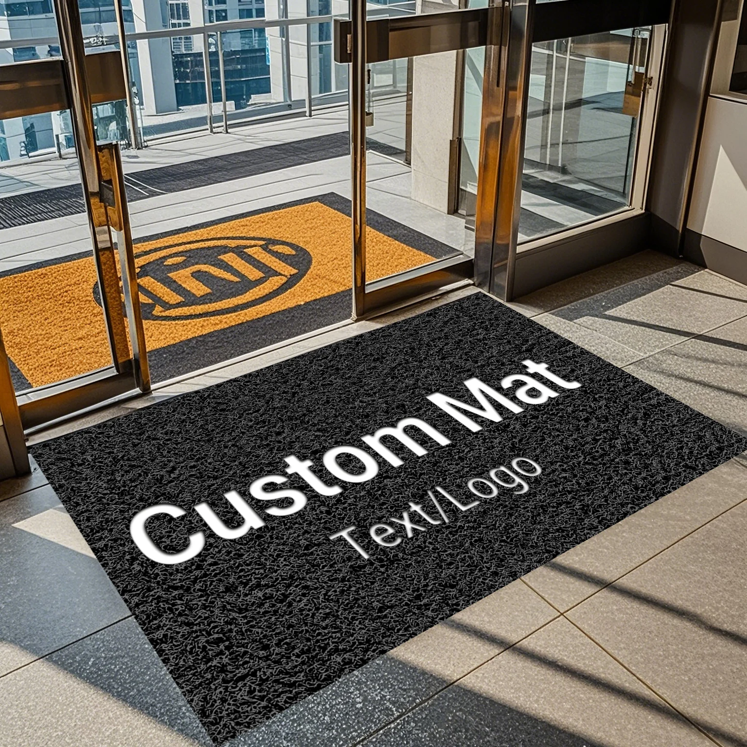 Custom Entrance Doormat Personalized Carpet Outdoor Business Office Building  Logo Shopping Mall Hotel Greeting Welcome Foot Mat