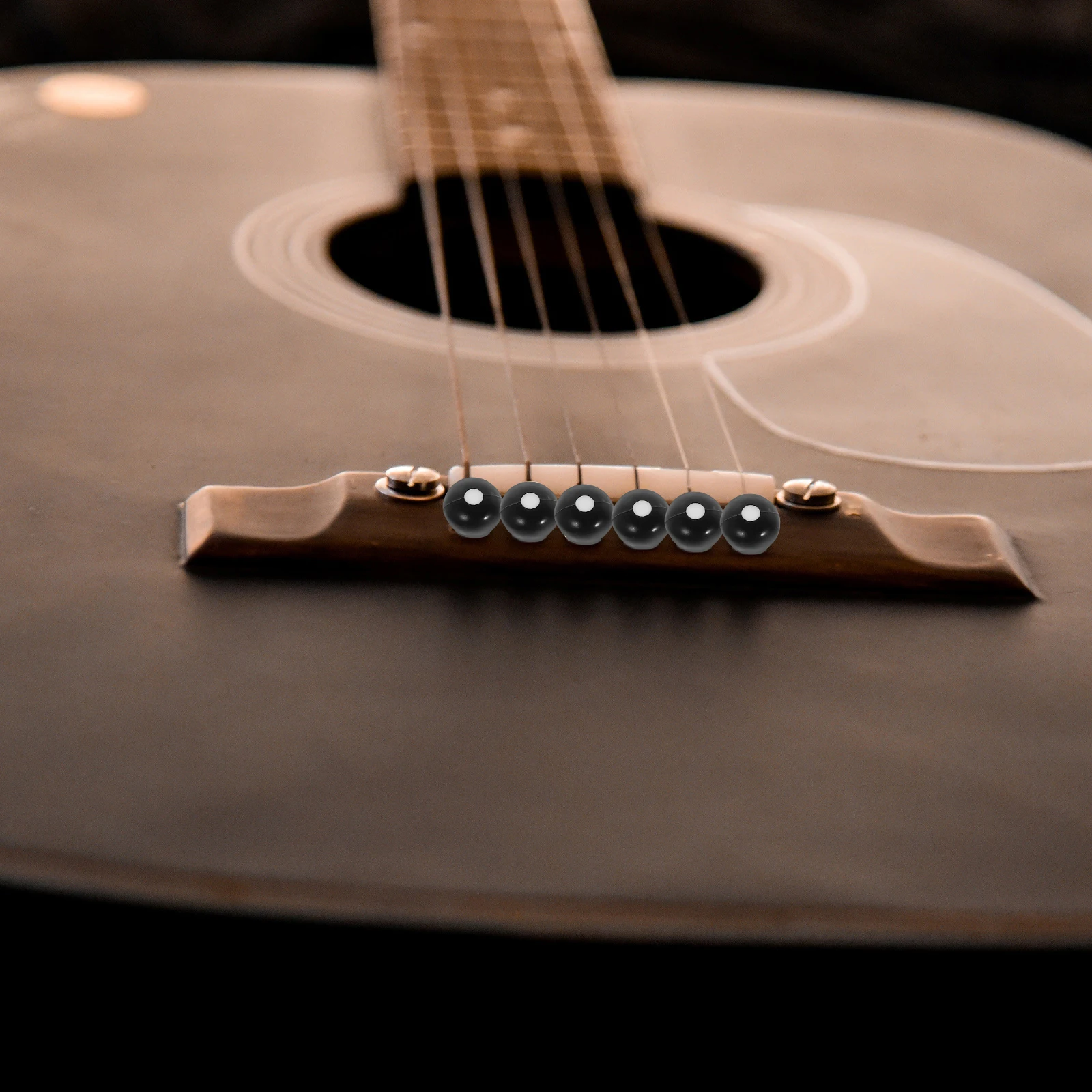 

Guitar String Set Acoustic Parts Bridge Component Pins Plastic Bulk Tuning Pegs