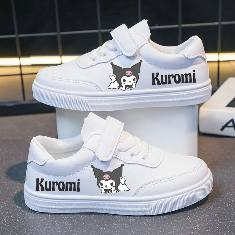 Sanrio Kuromi girls casual shoes My Melody cartoon sneakers non-slip children\'s sports shoes soft sole breathable pu skate shoes