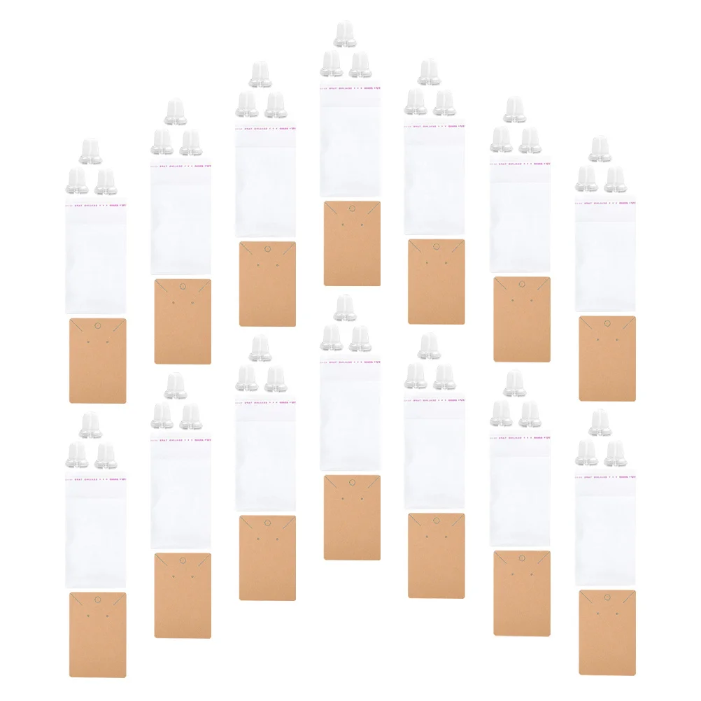 

1Set Earring Display Cards Blank DIY Jewelry Storage Organizer for Earrings Studs Necklace Packaging Earring Display Cards