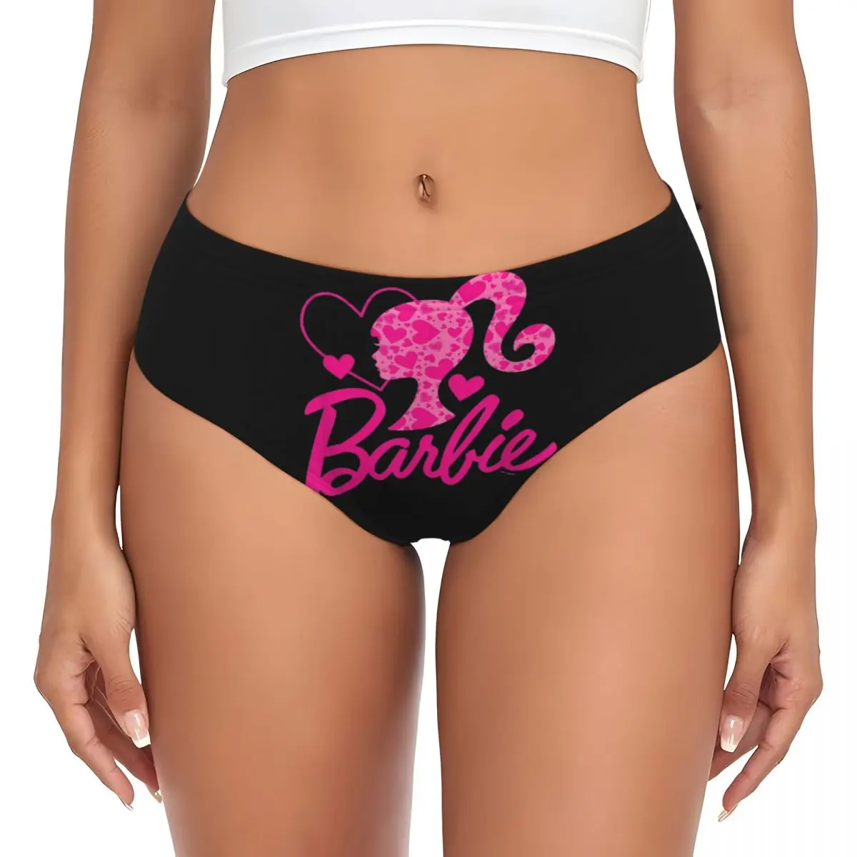 Kawaii Barbie Women Underwear Brief Full Coverage No Show Ladies Panties