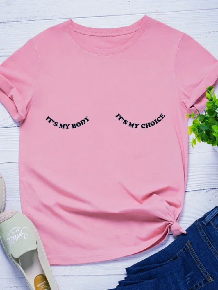 انها اختياري إلكتروني طباعة المرأة تي شيرت Crewneck قصيرة الأكمام س الرقبة المرأة التي شيرت السيدات تي شيرت بلايز ملابس حريمي #4
