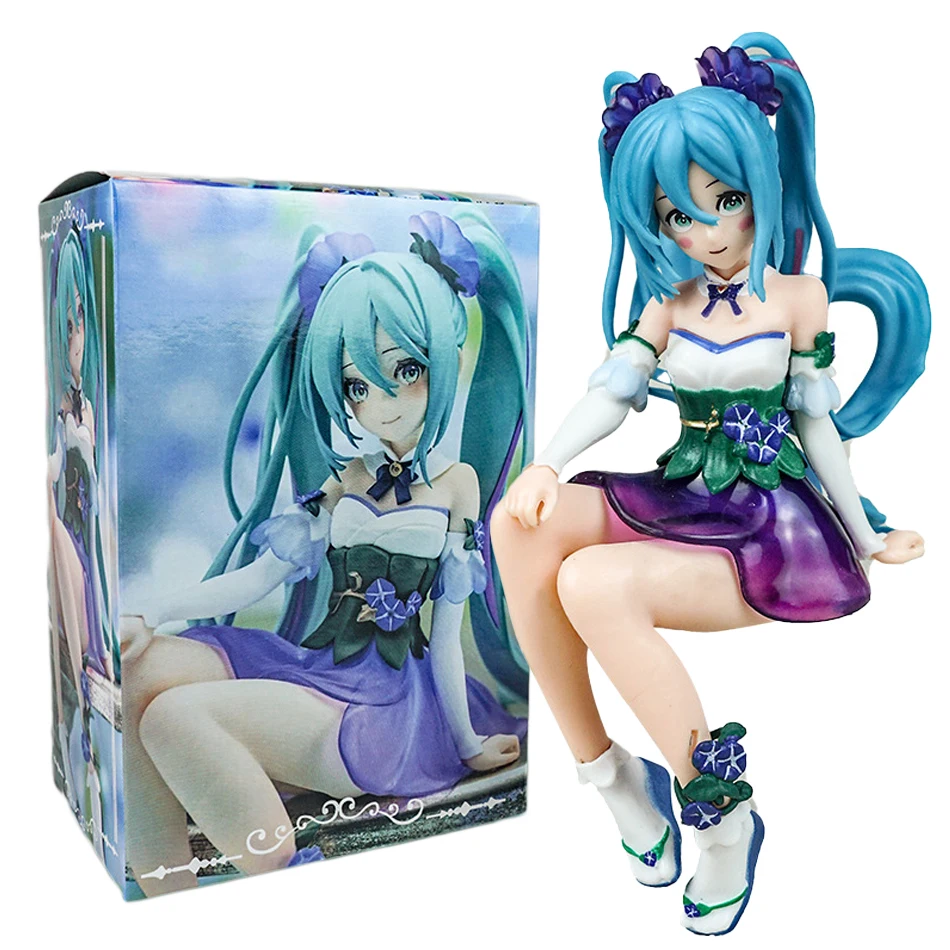 Animazione Anime Hatsune Miku X Cinnamoroll bambola Figura Hatsune Miku Cat Ear Hatsune Miku Carino fatto a mano in PVC Modello Kawaii regalo