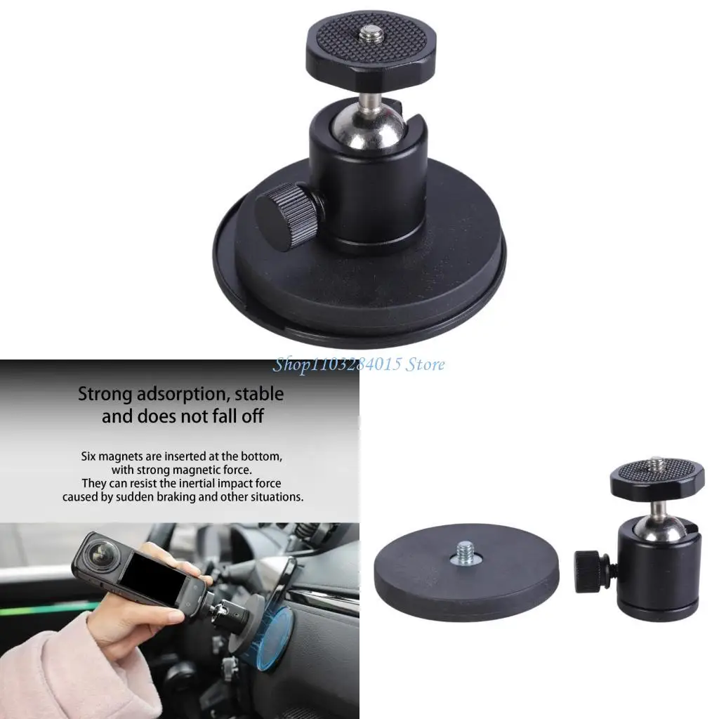 

R6FF 360 Degree Swivels Mini BallHead with 1/4" Screw Tripods Mount for Camera LED Video Light Microphones Action Cameras