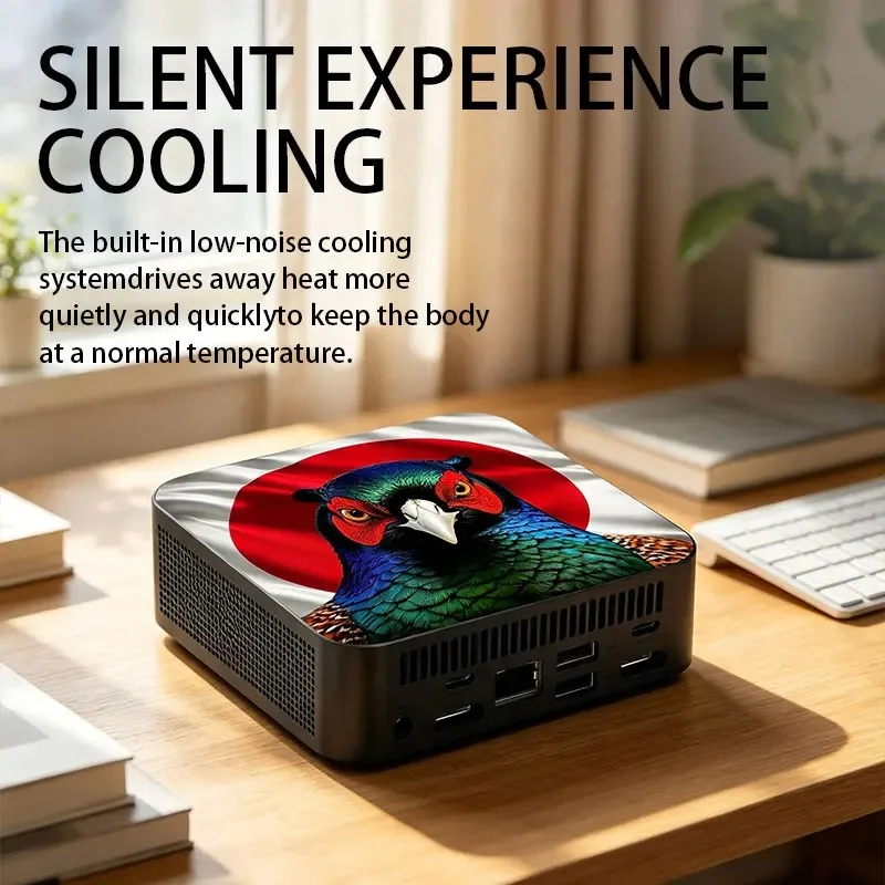 Mini PC Ultra Fast Intel Core i9 8950HK 16GB DDR4 NVMe SSD Triple 4K Silent Cooling Compact Desktop Office Home Media Editin view 6