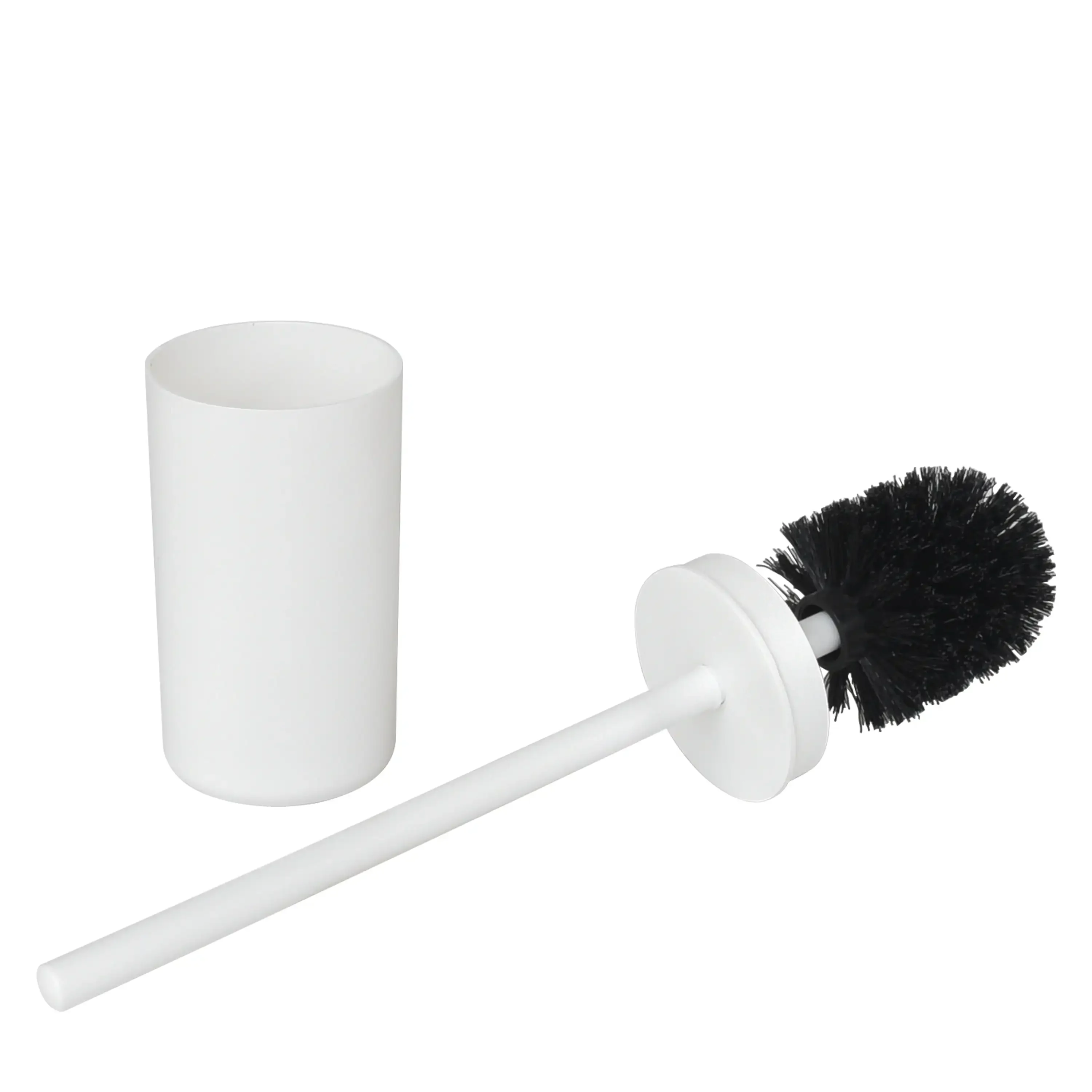 Basics Plastic Toilet Brush, White