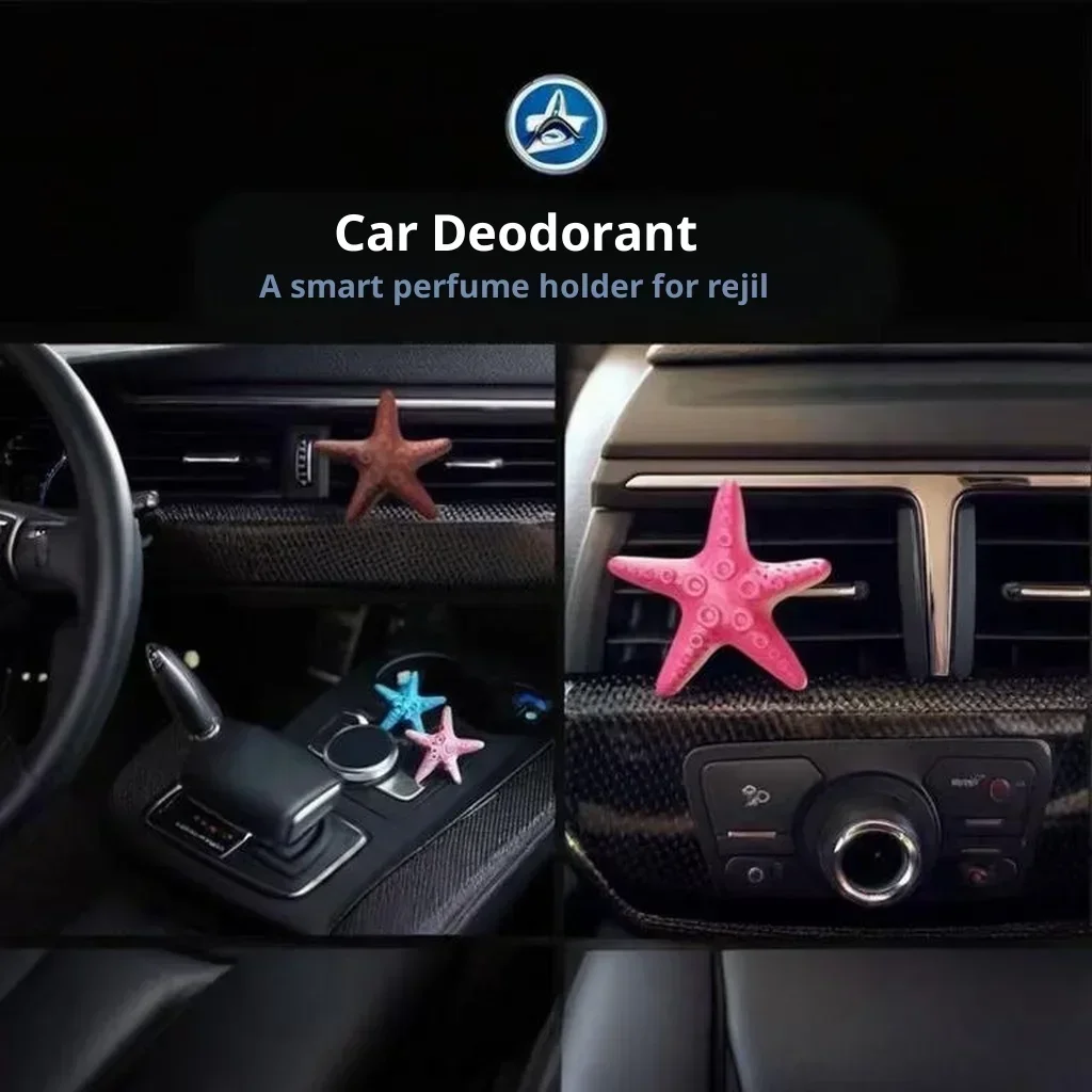 

Lovely EVA Starfish Car Air Vent Perfume Clip Creative Vehicle Interior Ornament Mini Car Aromatherapy Freshener Decor Gifts