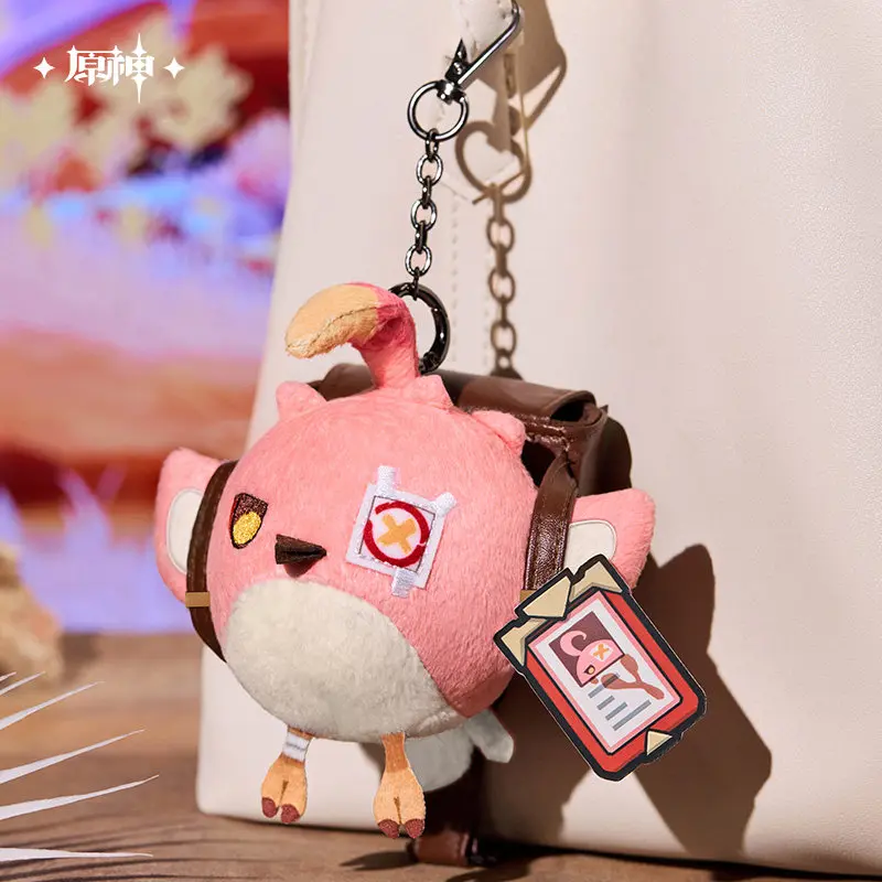 Official Genshin Impact Plush Pendant Earphone Storage Bag Cute Cacucu Ifa Voice Doll Portable Keychain Game Accessory Fans Gift
