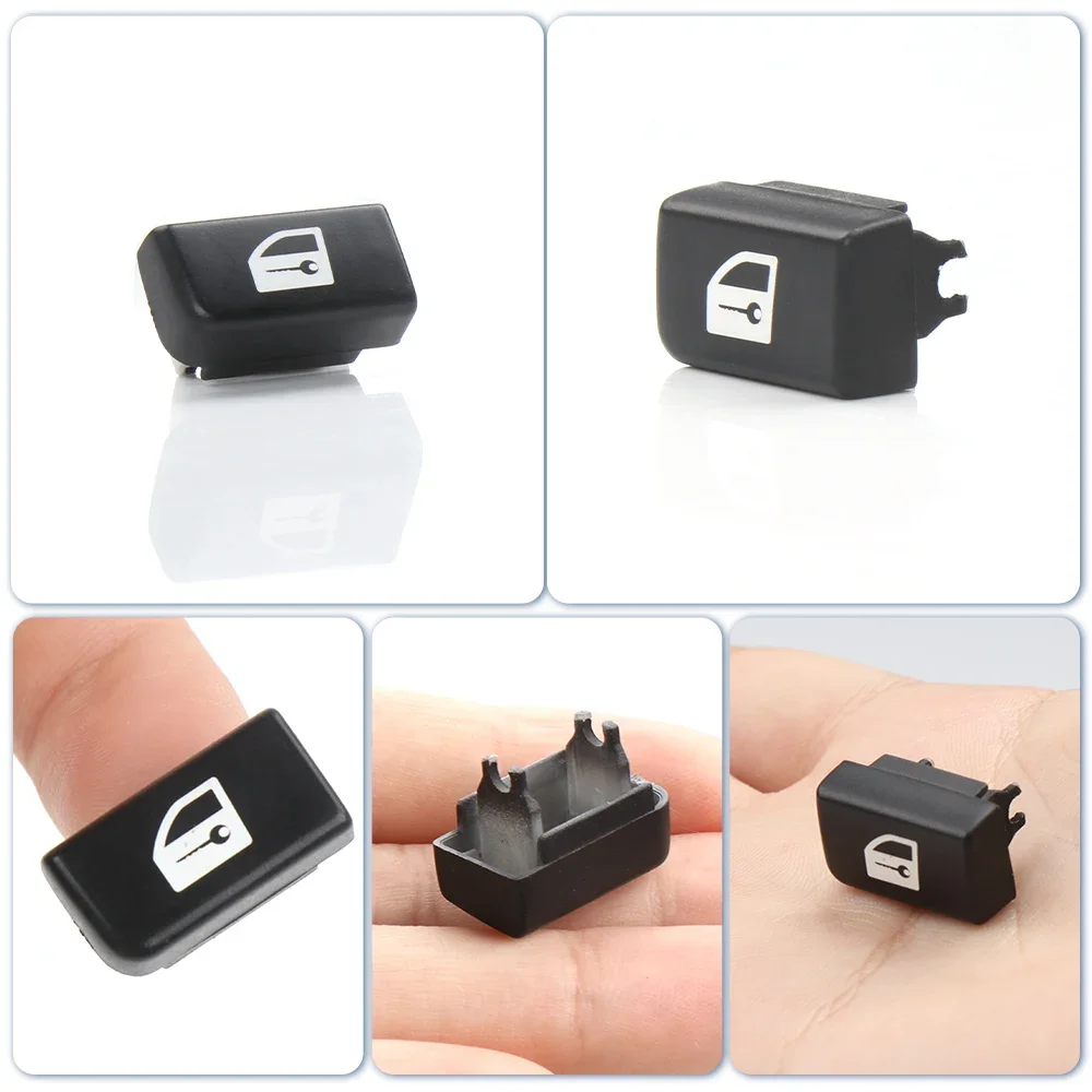 لسيارات BMW 1 3 Series E90 E91 جزء السيارة الداخلي لوحة القيادة فتح قفل الباب زر مفتاح التبديل غطاء تغليف 118 120 318 320 61319196713 #5