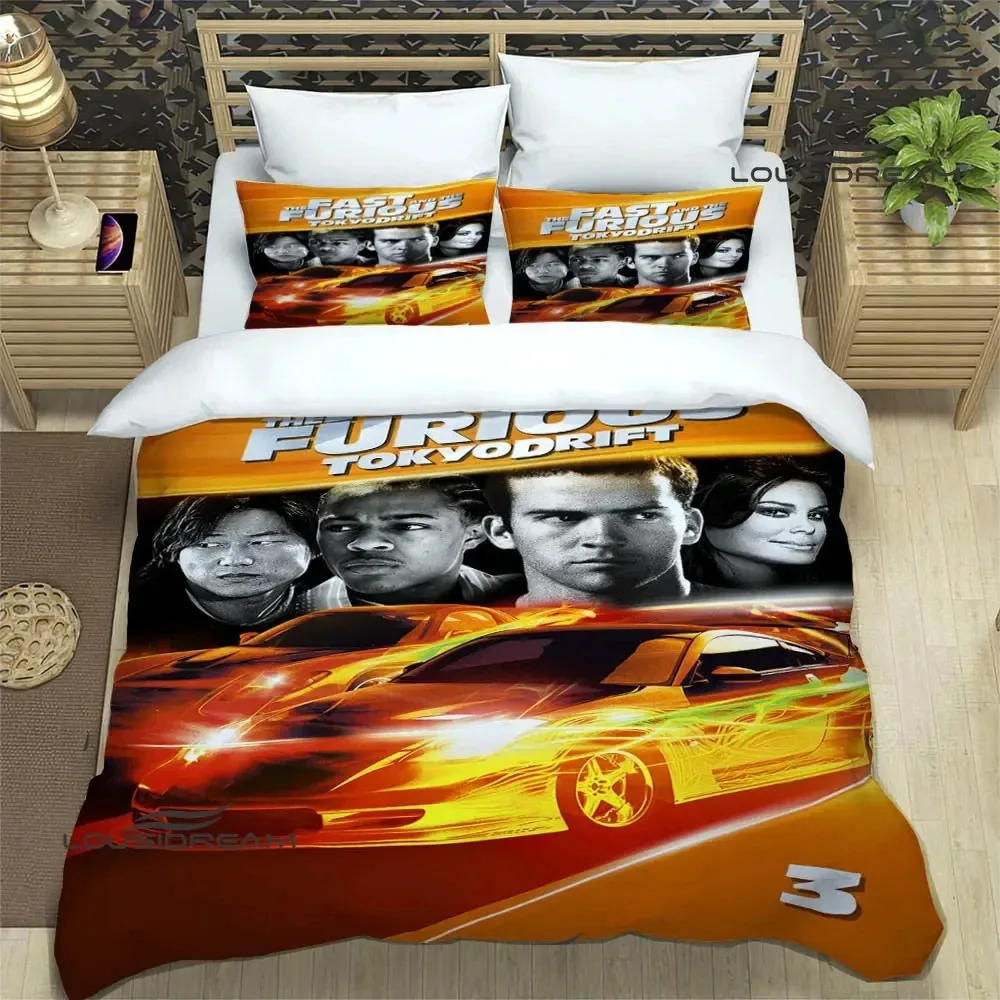 2025 Fast & Furious printed Bedding Sets exquisite bed supplies set duvet cover bed comforter set bedding set luxury birthda