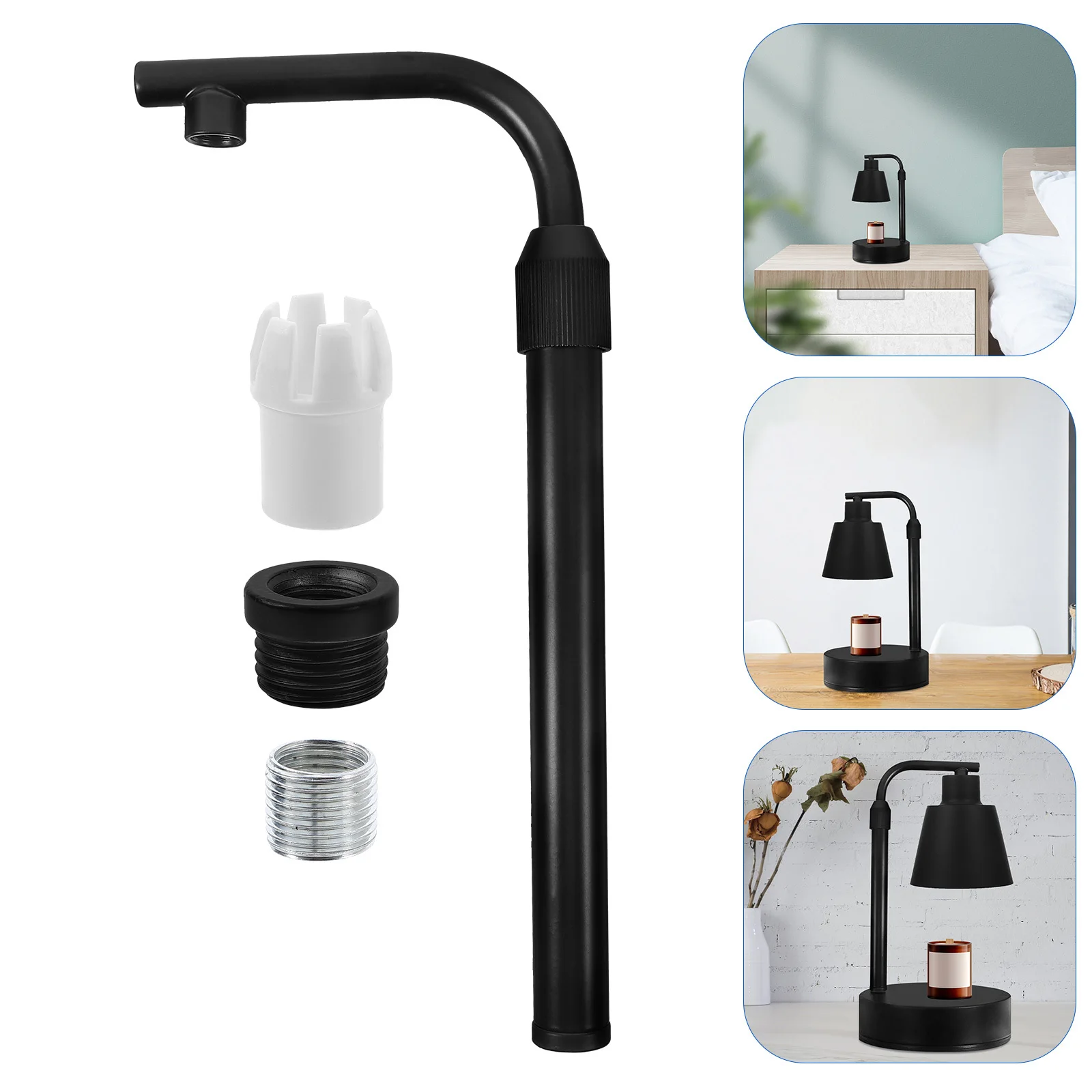 1 مجموعة الجدول مصباح ملحق منحني الحديد الجذعية الخيوط مصباح الجذعية استبدال تركيبة إضاءة أجزاء DIY إصلاح تركيب المصابيح أجزاء #6