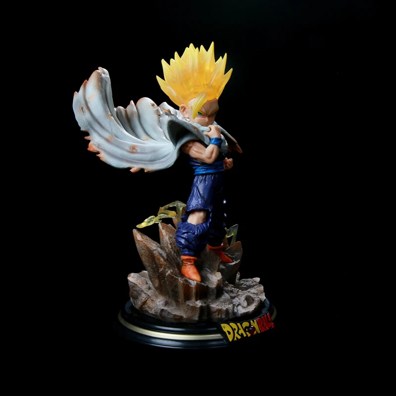 Anime Dragon Ball Figure Son Gohan with Led Light PVC Action Figures Super Saiyan GK Statue Collection Model Toys for Children