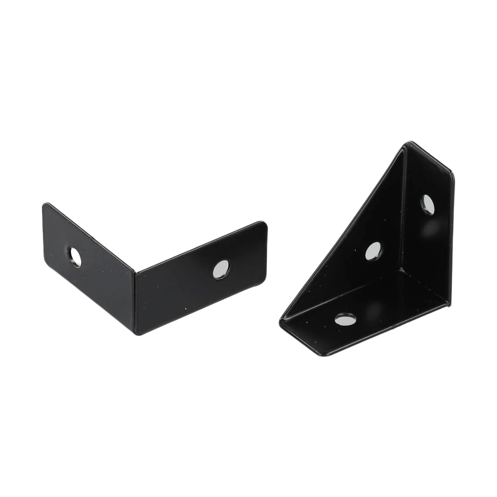 Sturdy Corner Brackets Strong Support Suitable for Wood Connection and Furniture Black/White Color Options 4pcs