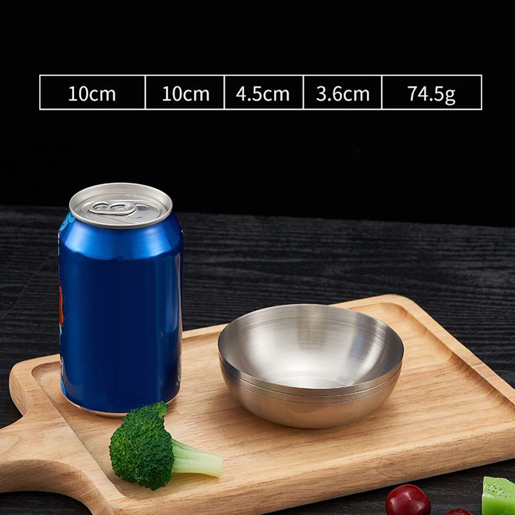 For To Hold Kimchi Kimchi Bowl Ketchup TEasy To Clean 1 * Brushed Process Stainless Steel Quality Is Guaranteed