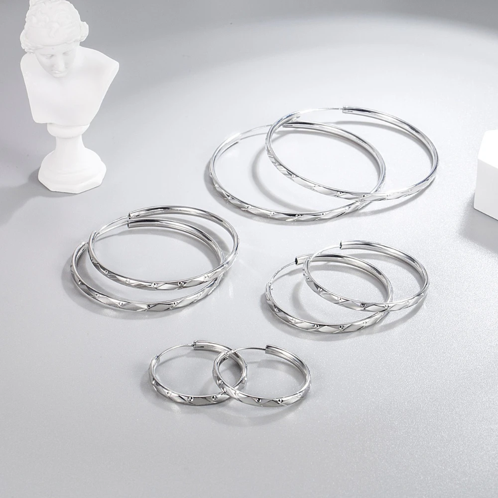 

Большие серьги из стерлингового серебра 925 пробы с преувеличенным трендом, подарок на день рождения, годовщину