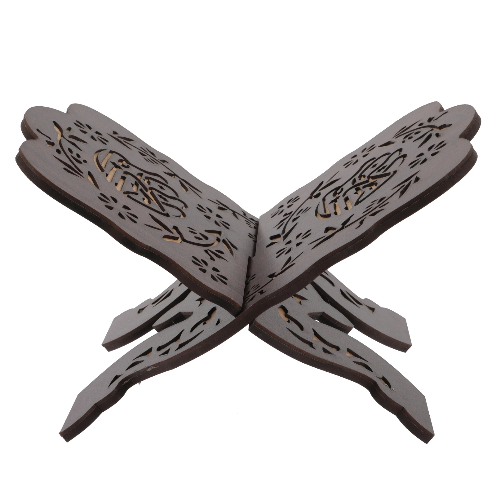 Wooden Scripture Chanting Portable Household Hall Home Reading Accessory Compact Storage Stand Multi-functional