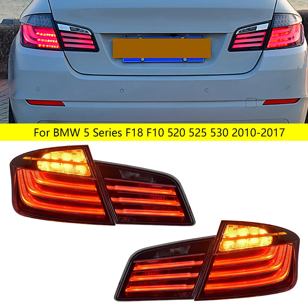 

Задний фонарь для BMW 5 серии F18 F10 520 525 530 2010-2017, автомобильная сборка, Модифицированная черная лампа заднего хода, задний фонарь