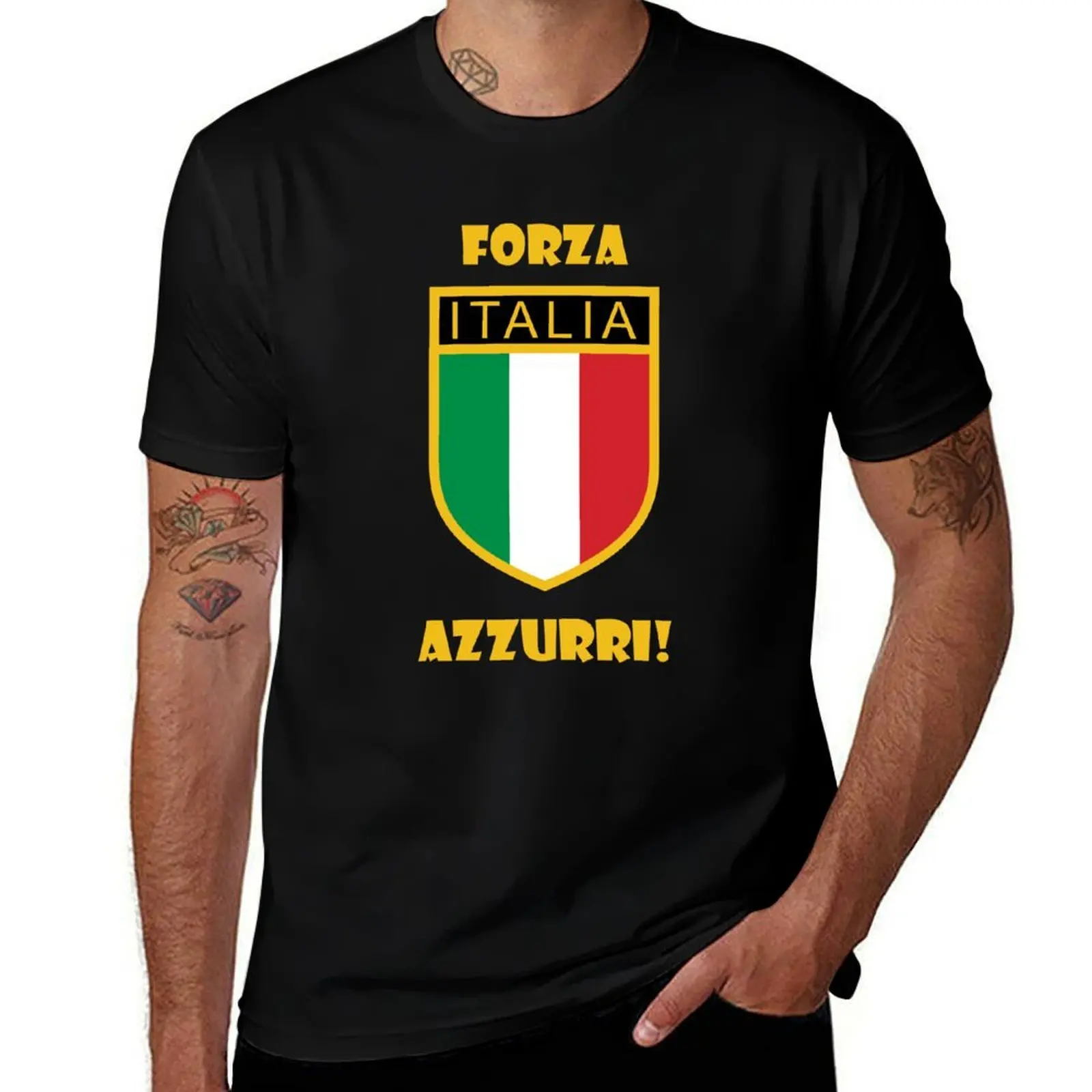 

Italy Soccer Pride Retro Football Jersey for Fans T-Shirt tops summer shirt plus sizes Men's cotton t-shirt