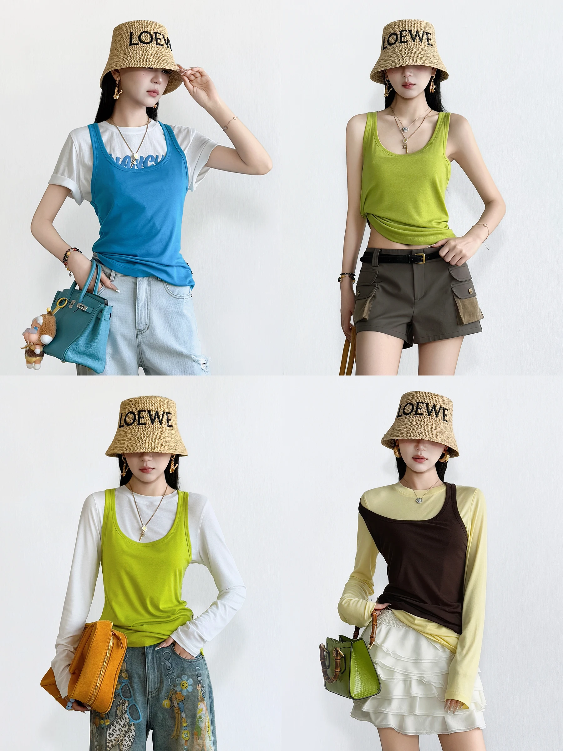 

NancyCavally Cloud Soft Dyed Fine Wool Lyocell Vest Street Style U-Neck Sleeveless Regular Fit Outerwear Ladies Vest