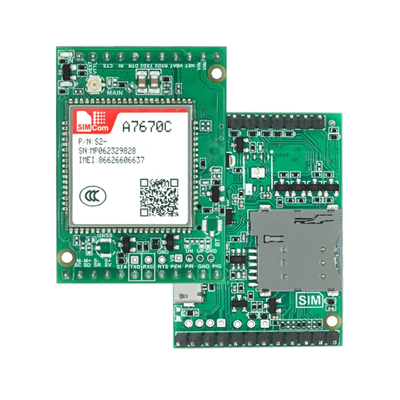 SIMCOM A7670C-MANS Development Board LTE CAT1+4G+2G+Voice+GNSS