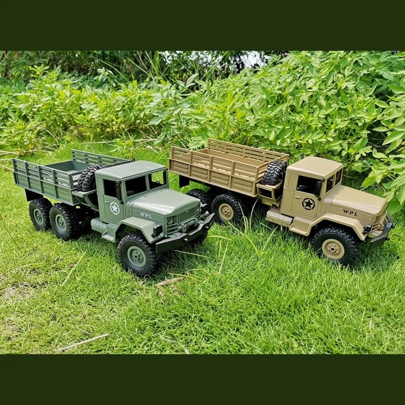 Naughty Dragon Wpl Six Wheel Drive Climbing Military Full Scale Military Card Rc Truck Climbing Remote Control Toy Boys Gift