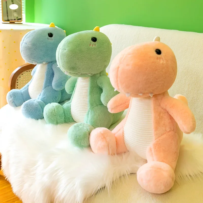 Kawaii tyranno saurus rex dinosaurier große plüsch weiche plüsch spielzeug kissen tier puppe ausgestopfte spielzeug kinder dinosaurier spielzeug geburtstags geschenke