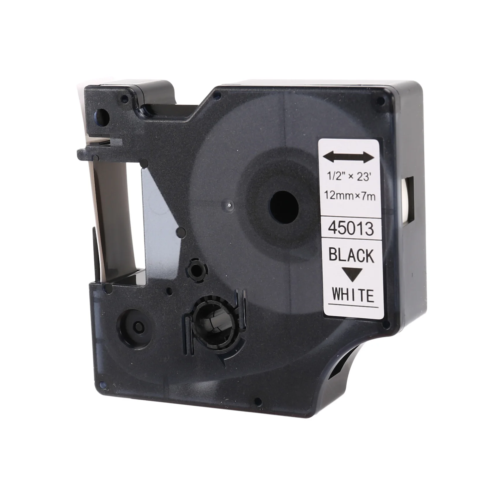 

10Pcs Compatible for Dymo D1 Label Maker/Tape 45013 Black on White Label Ribbons Compatible for Dymo Label Manager 160 210 450 2