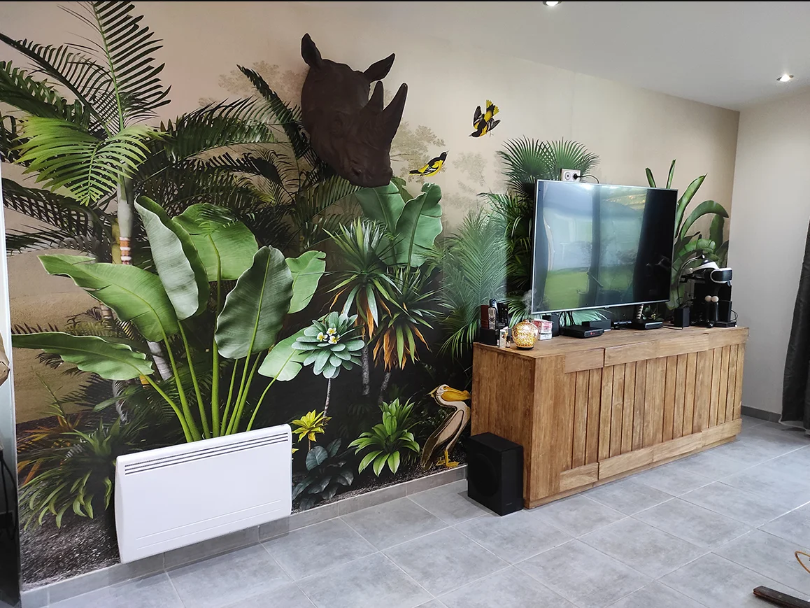 

Customize any size wallpaper Rainforest plants landscape photo Mural Bedroom Hotel background wall decorative wallpaper