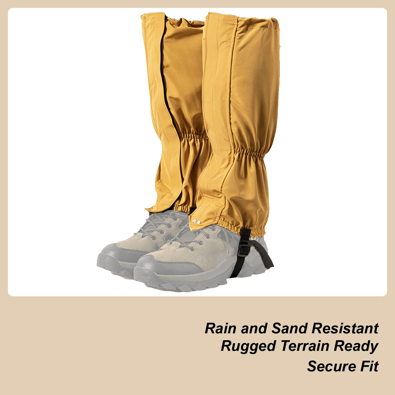 Multi-Purpose Leg Gaiters Waterproof Anti-Dirty Shoe & Ankle Protector for Hiking, Hunting, Work (Snow, Mowing) & Outdoor Sports