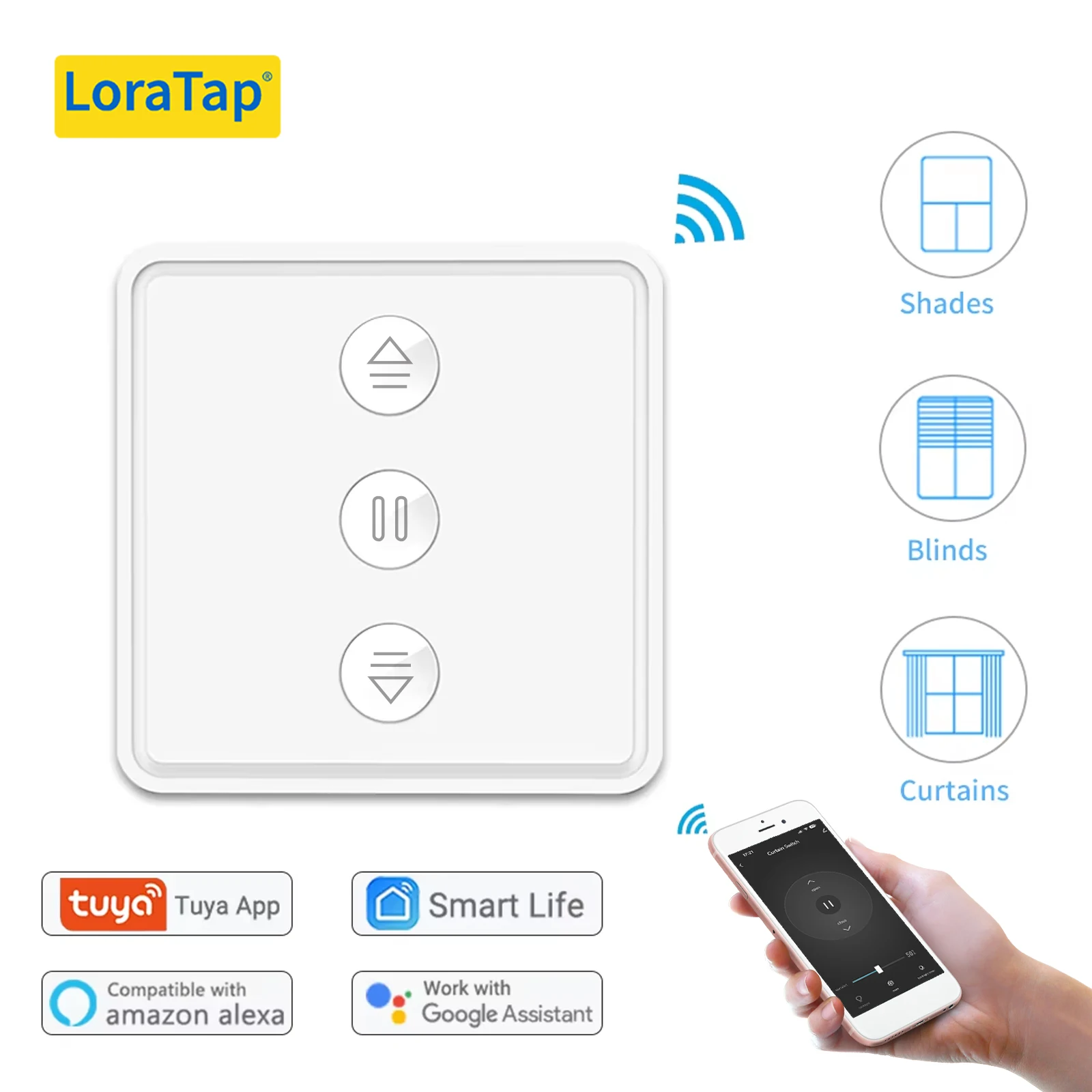 

Tuya Smart Life WiFi занавес переключатель новый для жалюзи рольставни Электрический мотор Google Home Alexa эхо Голосовое управление Умный дом