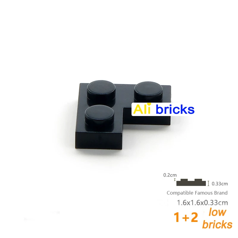 150pcs Bulk Building Blocks Thin Figures Bricks 1+2 Dots Educational Creative Size Compatible With 2420 Plastic Toy for Children