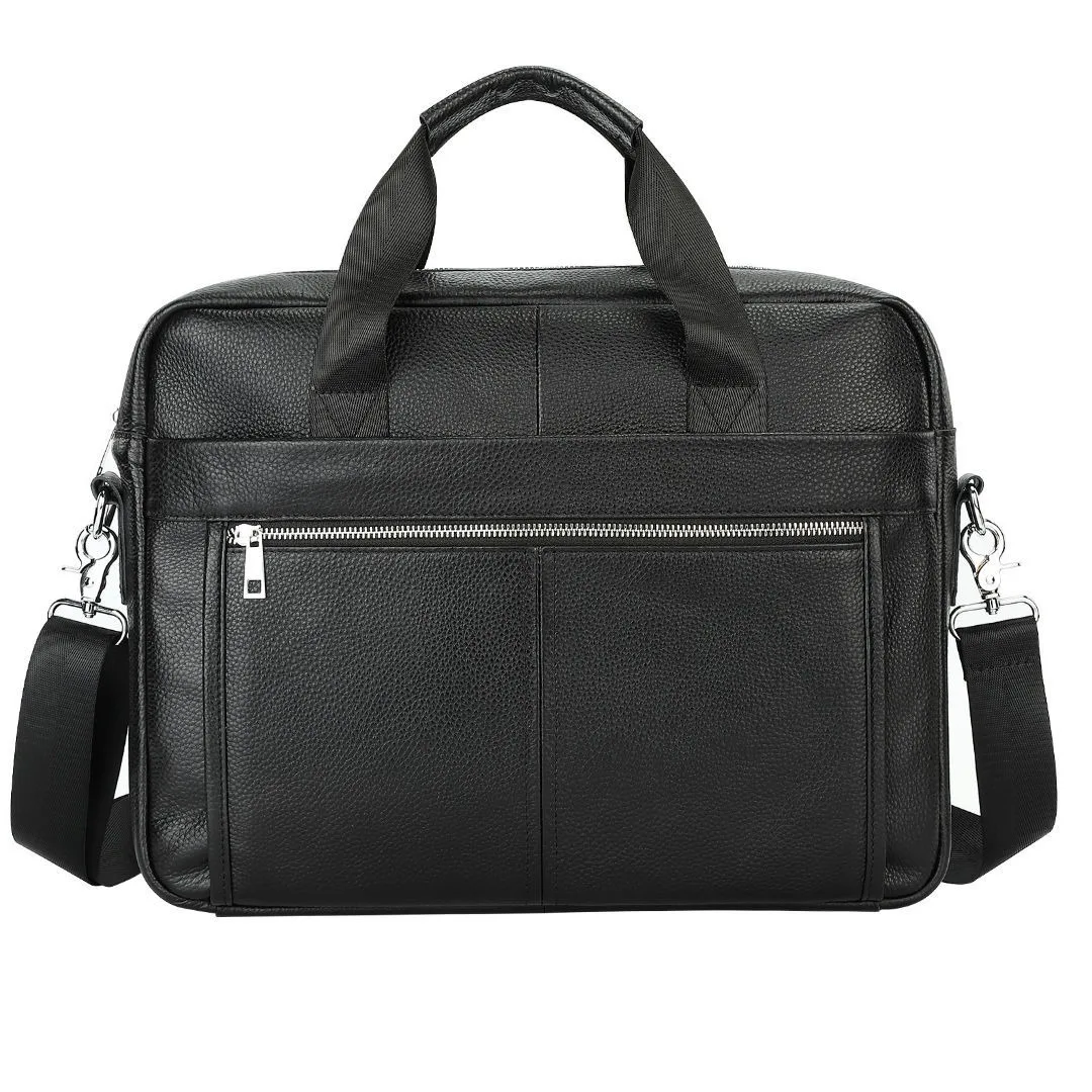 SENOFAN 2025 Executive Aktetas Heren Echt Leer Retro Zakelijke Tas Mannelijke A4 Laptoptas Man Heren Handtas Reizen Crossbody