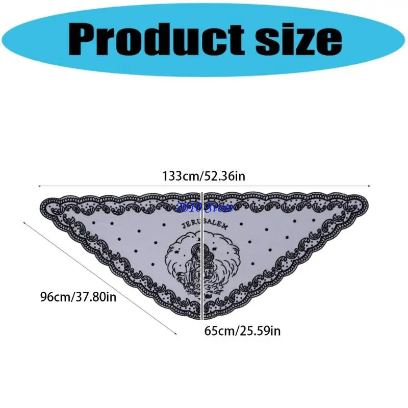 F3MF Sciarpa multifunzionale Foulard compatto in misto poliestere per viaggi d'affari