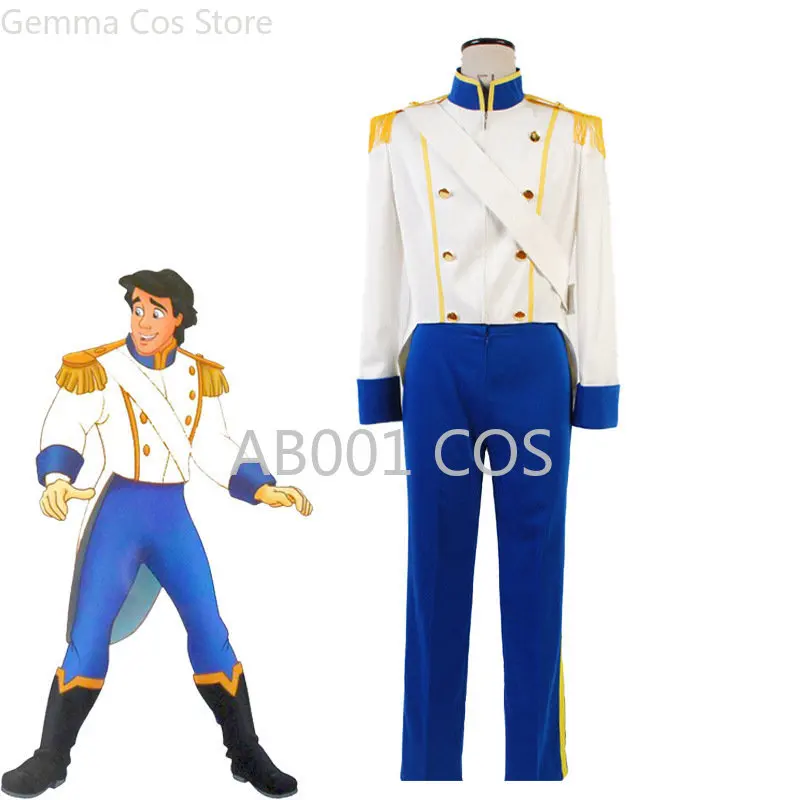 

New Arrival Prince Eric Costume Cosplay The Little Mermaid Uniform Halloween Costume for Men