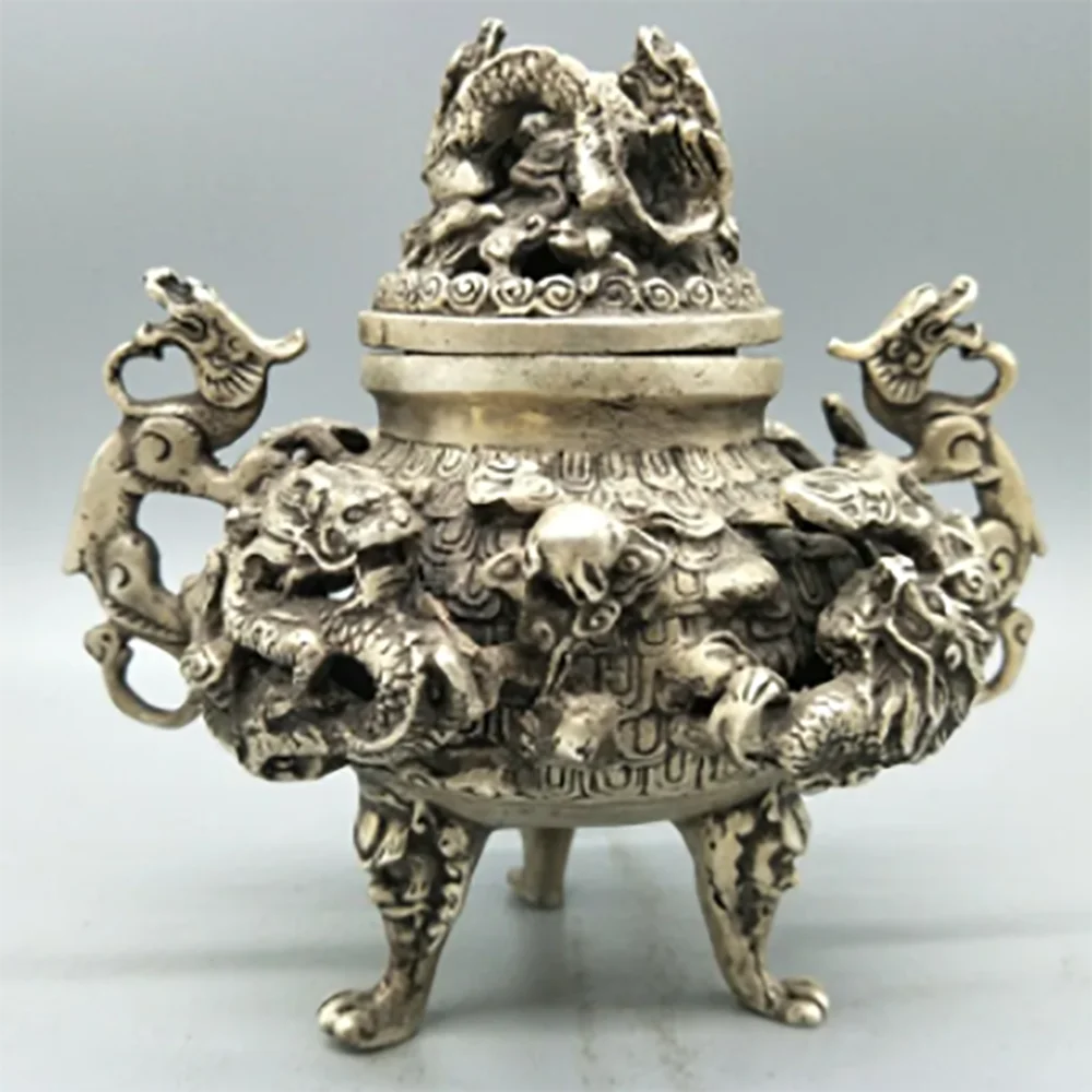 High Quality Imitation Xuande Furnace Antique Bronze Ware Incense Burner Craft Supplies Home Decorations Room Decor Decoration